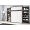 Bestar Cielo 119W Full Murphy Bed with 2 Shelving Units (118W), Bark Grey & White 80894-47 - alternate 4